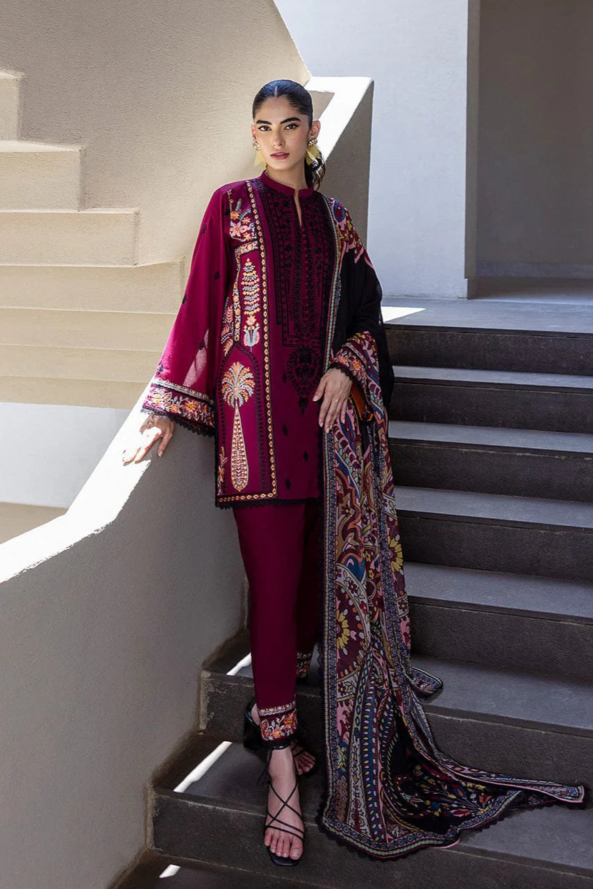 Zainab Chottani Embroidery 3PC Dhanak Suit JCH-105