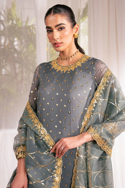 JCH-005 Cross Stitch Heavy Embroidery 3PC Dhanak Suit