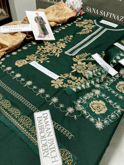 Sapphire Heavy Embroidery 3PC Dhanak Suit JCH-061