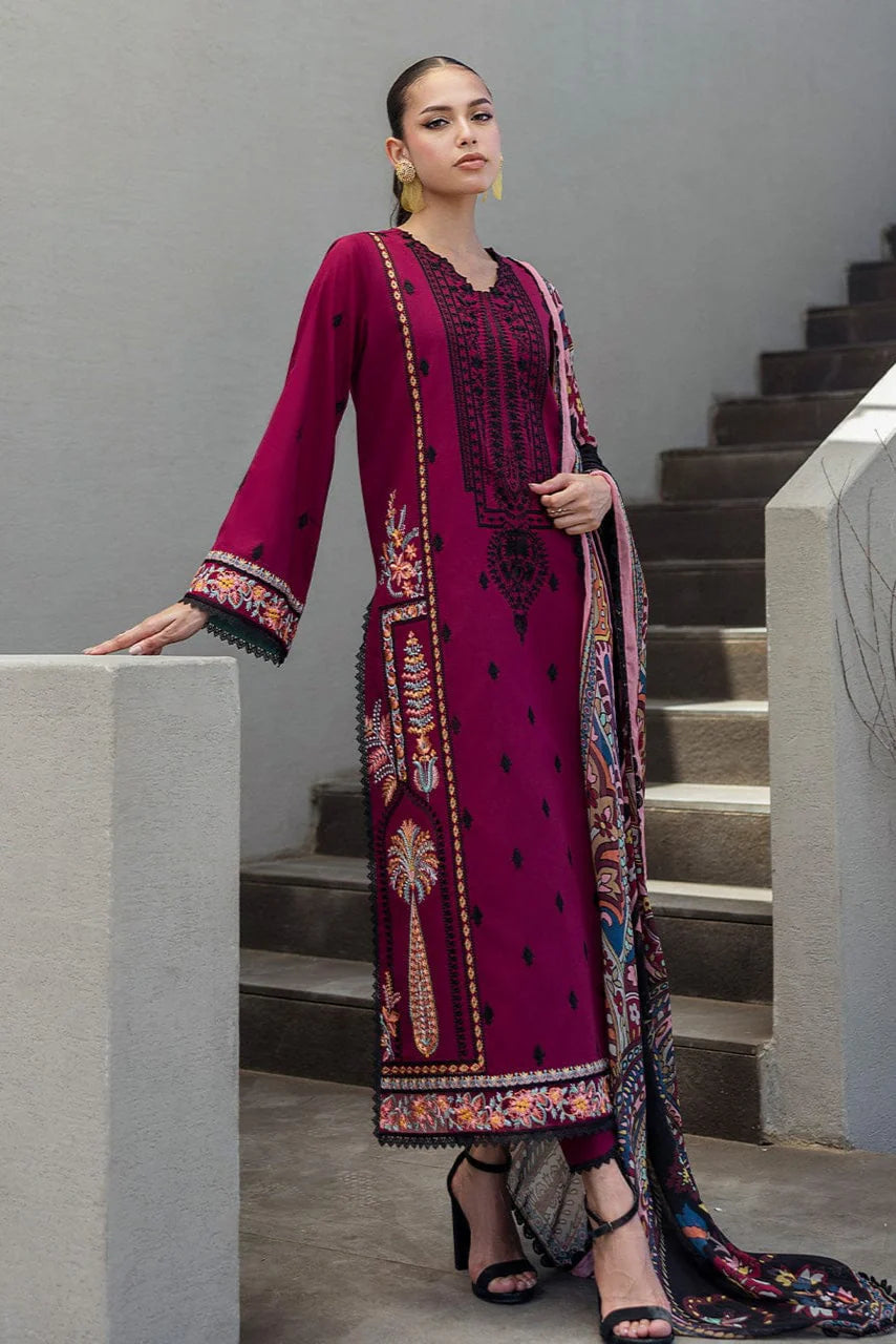 Zainab Chottani Embroidery 3PC Dhanak Suit JCH-105