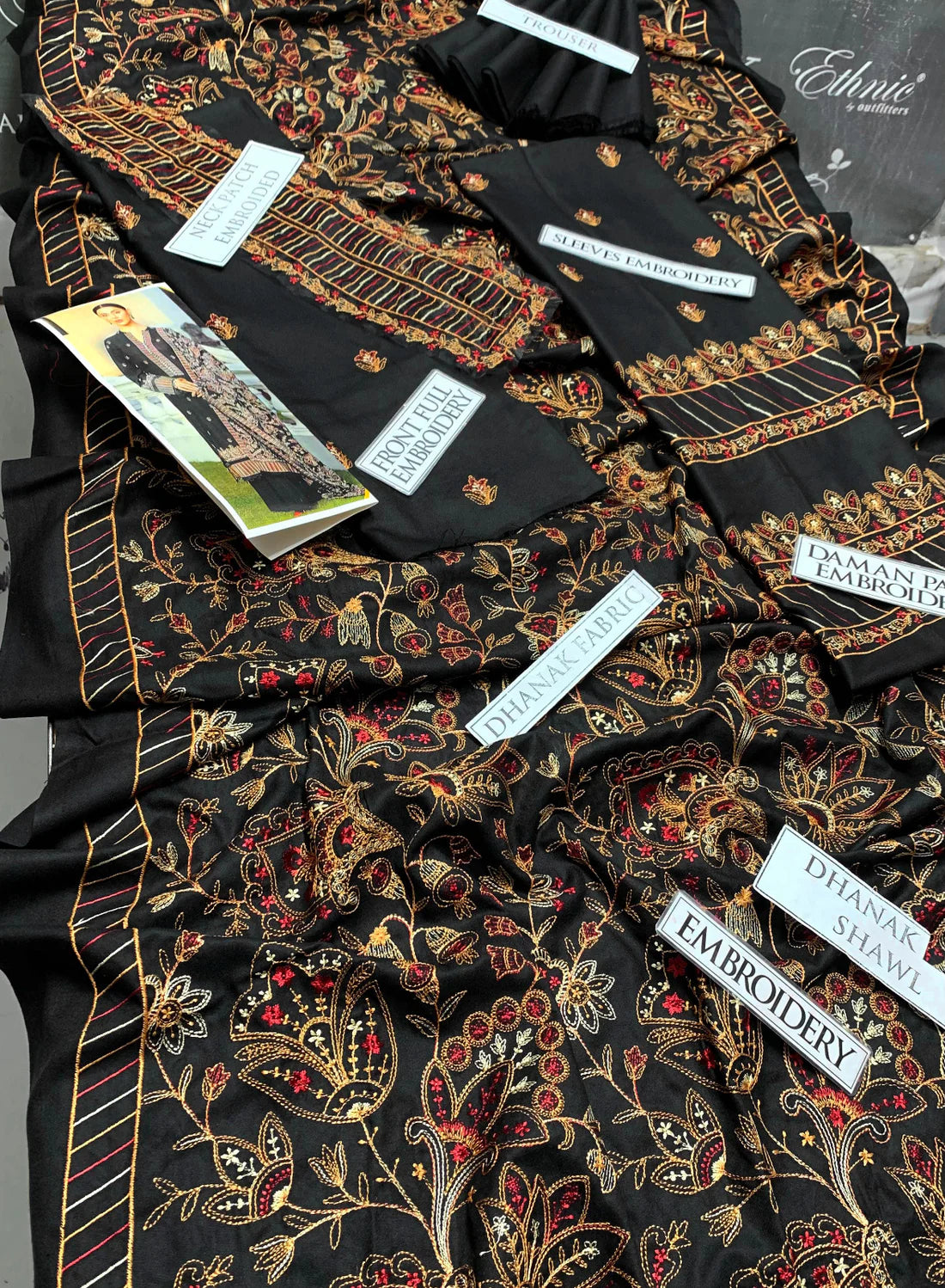 Bareeze Heavy Embroidery 3PC Dhanak Suit JCH-046