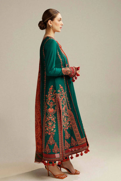 Hussain Rehar Embroidery 3PC Dhanak Suit JCH-074