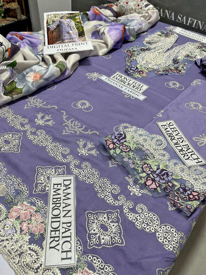 Elaf Heavy Embroidery 3PC Dhanak Suit JCH-185