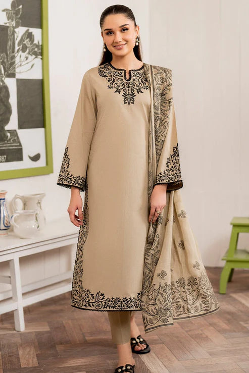 Charizma Embroidery 3PC Dhanak Suit JCH-130