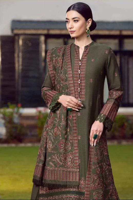 Bareeze Heavy Embroidery 3PC Dhanak Suit JCH-047