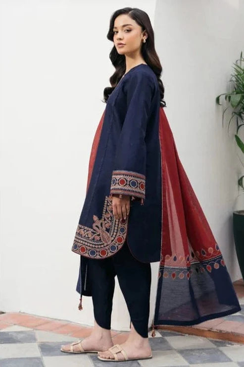 Jazmin Embroidery 3PC Dhanak Suit JCH-124