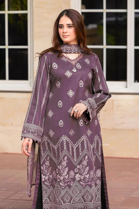 JCH-023 Libaas Heavy Embroidery 3PC Dhanak Suit