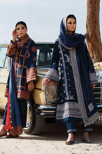 Zaha Heavy Embroidery 3PC Dhanak Suit JCH-073