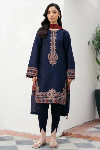 Jazmin Embroidery 3PC Dhanak Suit JCH-124