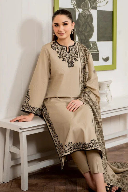 Charizma Embroidery 3PC Dhanak Suit JCH-130