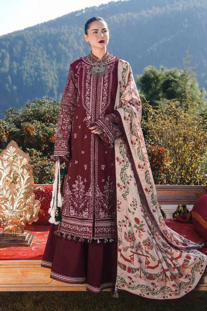 JCH-004 Hussain Rehar Heavy Embroidery 3PC Dhanak Suit