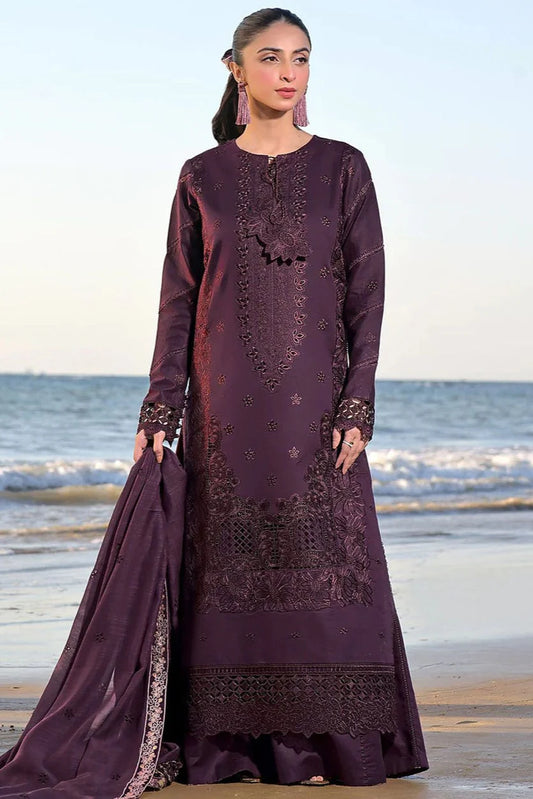 Izel Heavy Embroidery 3PC Dhanak Suit JCH-104