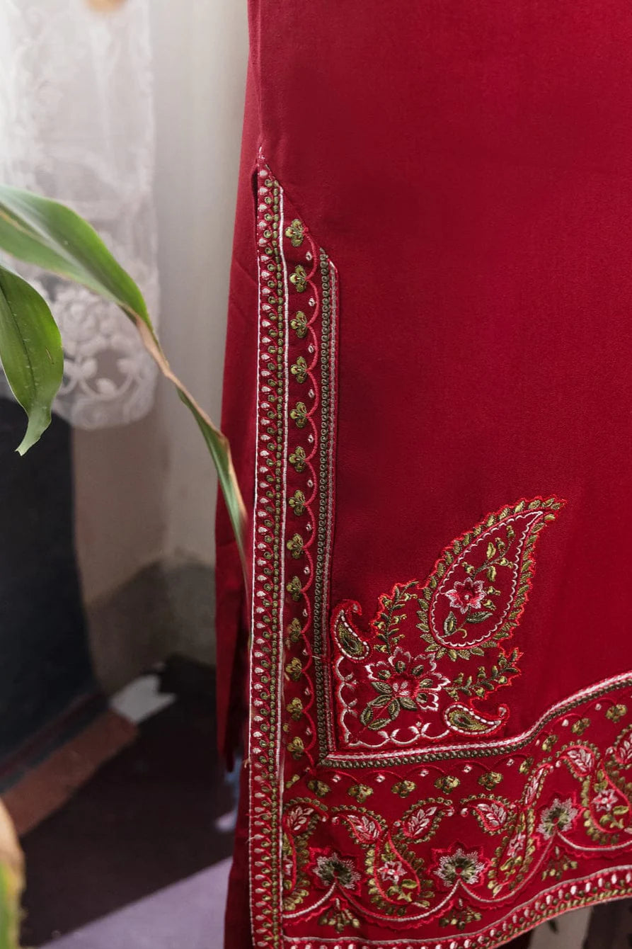 Noor Heavy Embroidery 3PC Dhanak Suit JCH-060