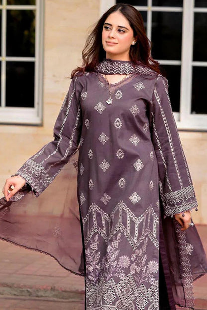 JCH-023 Libaas Heavy Embroidery 3PC Dhanak Suit