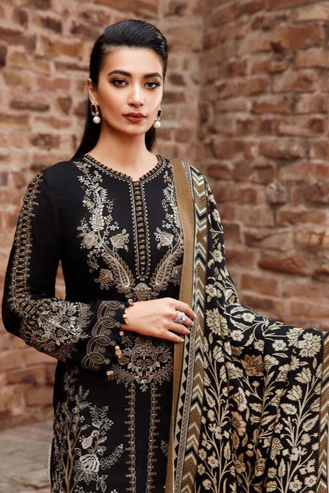 Maria B Heavy Embroidery 3PC Dhanak Suit JCH-037