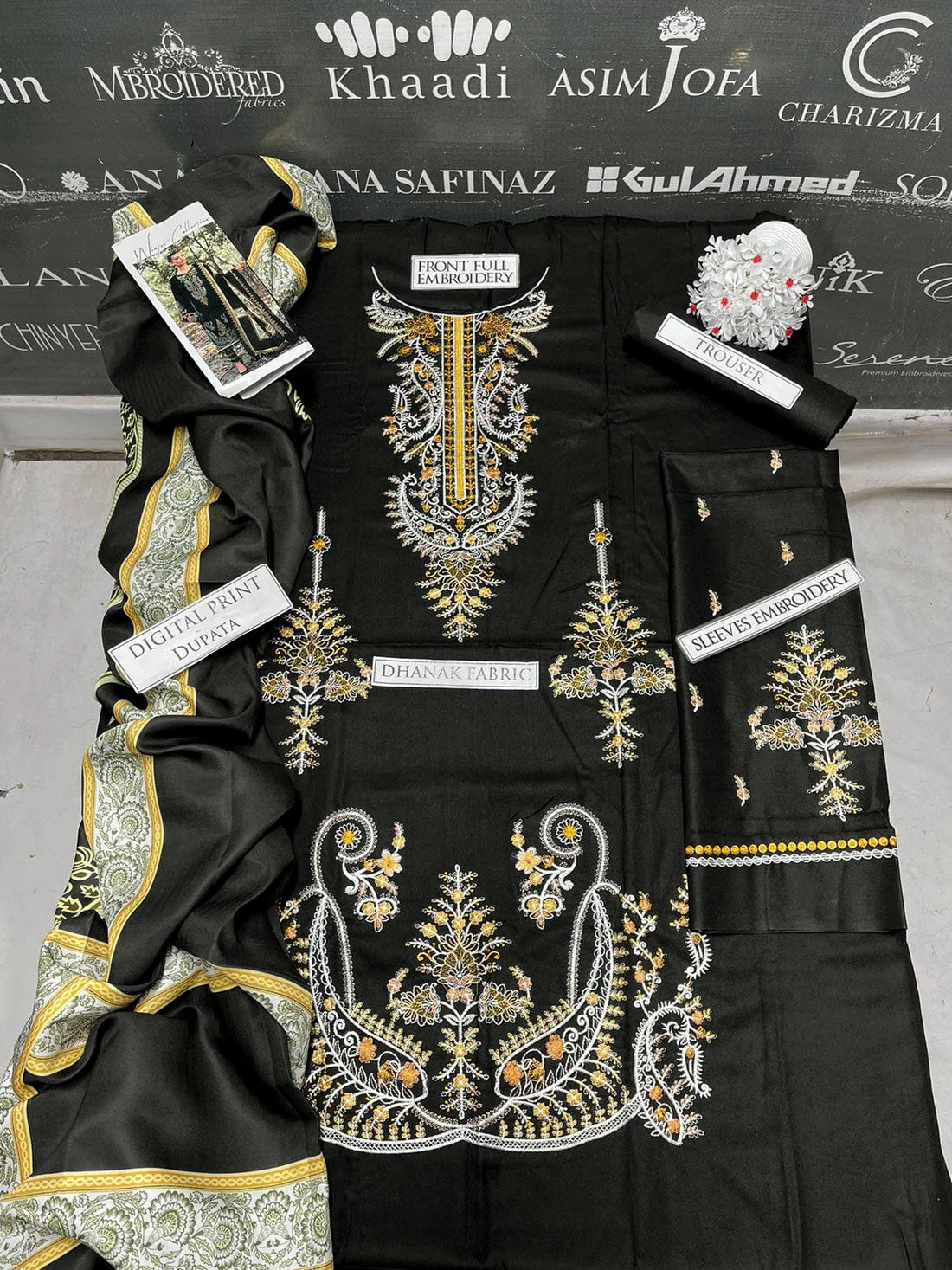 Maria B Heavy Embroidery 3PC Dhanak Suit JCH-063