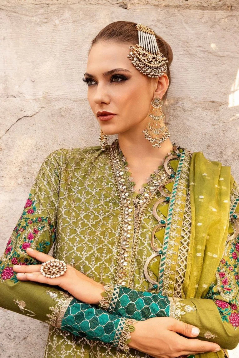 JCH-028 Maria B Heavy Embroidery 3PC Dhanak Suit