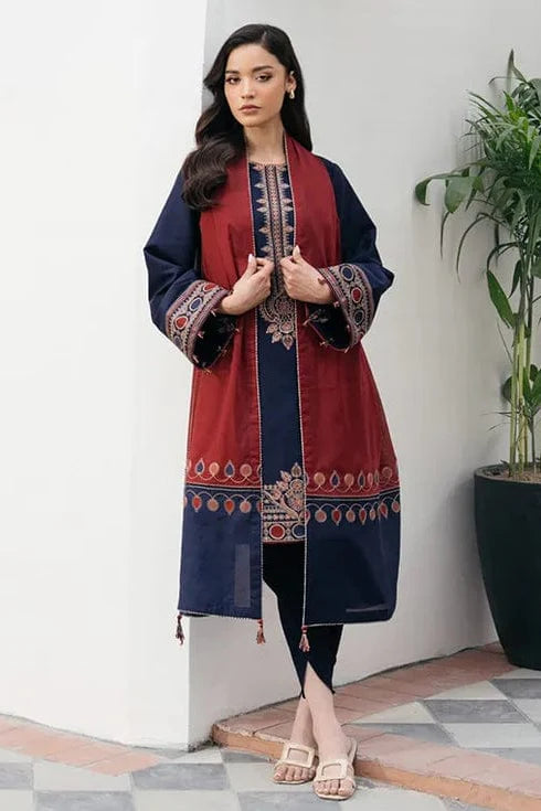 Jazmin Embroidery 3PC Dhanak Suit JCH-124