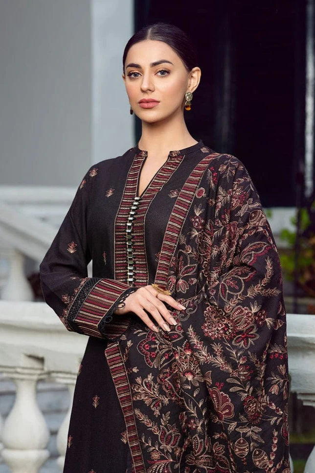 Bareeze Heavy Embroidery 3PC Dhanak Suit JCH-046