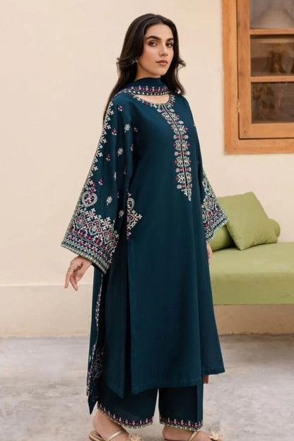 JCH-022 Bitik Heavy Embroidery 3PC Dhanak Suit