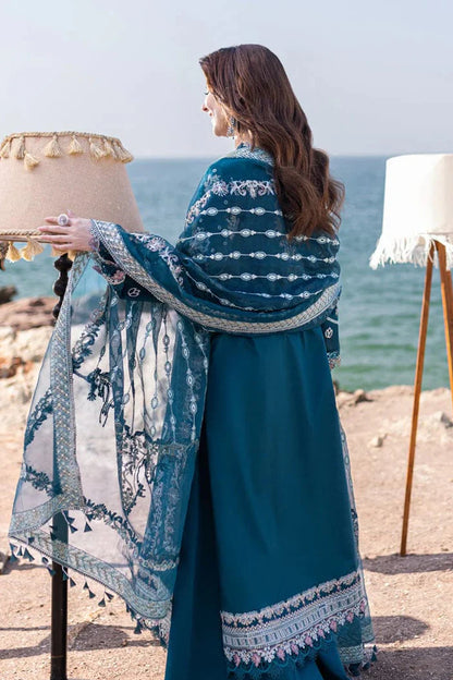 JCH-002 Qalamkar Heavy Embroidery 3PC Dhanak Suit