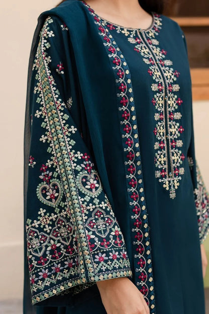 JCH-022 Bitik Heavy Embroidery 3PC Dhanak Suit