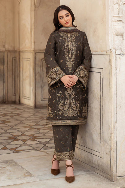 Jazmin Heavy Embroidery 3PC Dhanak Suit JCH-038