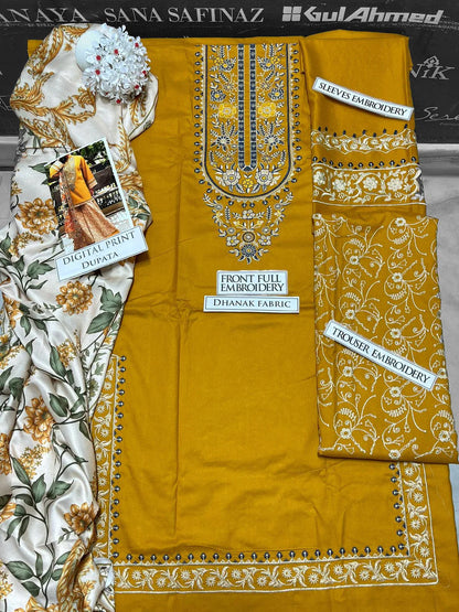 Sapphire Embroidery 3PC Dhanak  JCH-118