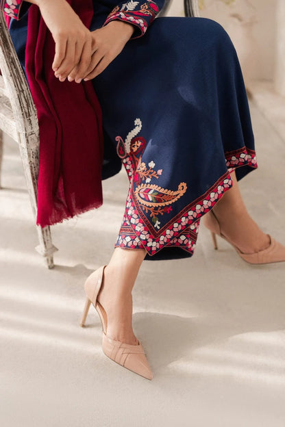 Jazmin Heavy Embroidery 3PC Dhanak Suit JCH-064