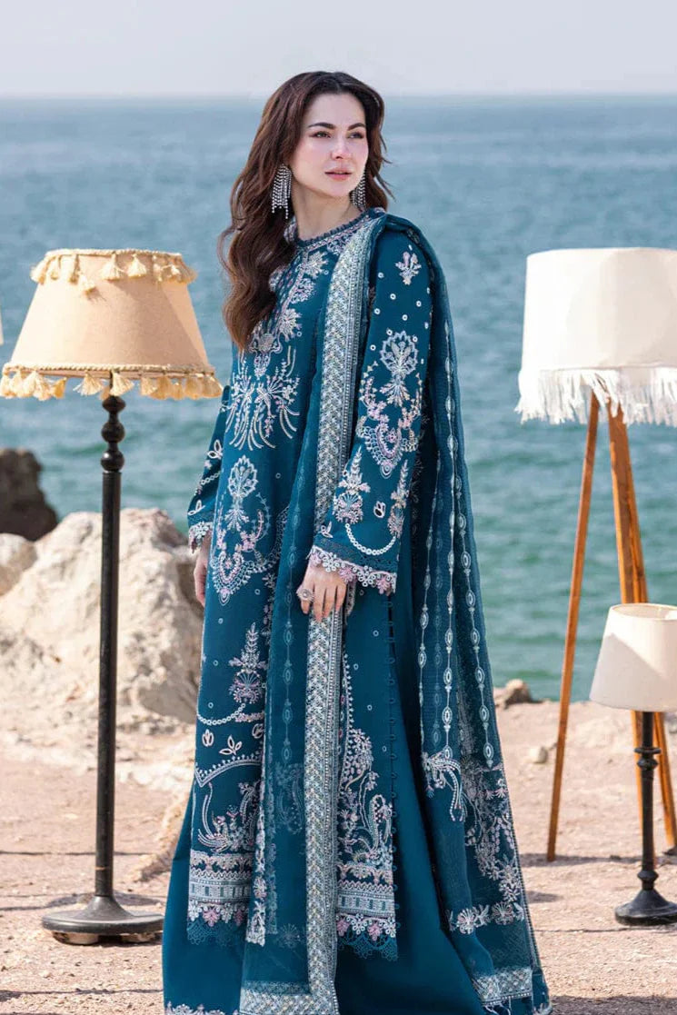 JCH-002 Qalamkar Heavy Embroidery 3PC Dhanak Suit