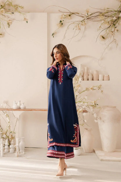 Jazmin Heavy Embroidery 3PC Dhanak Suit JCH-064
