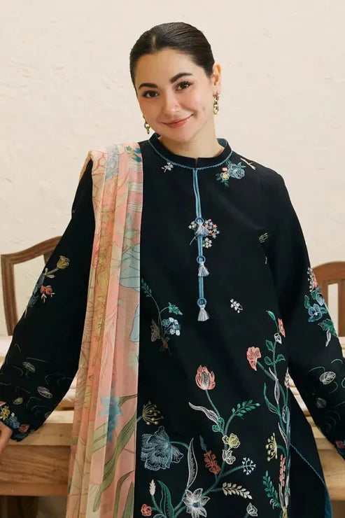 Zara Shah Jahan Heavy Embroidery 3PC Dhanak Suit JCH-189