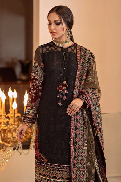 JCH-013 Baroque Heavy Embroidery 3PC Dhanak Suit