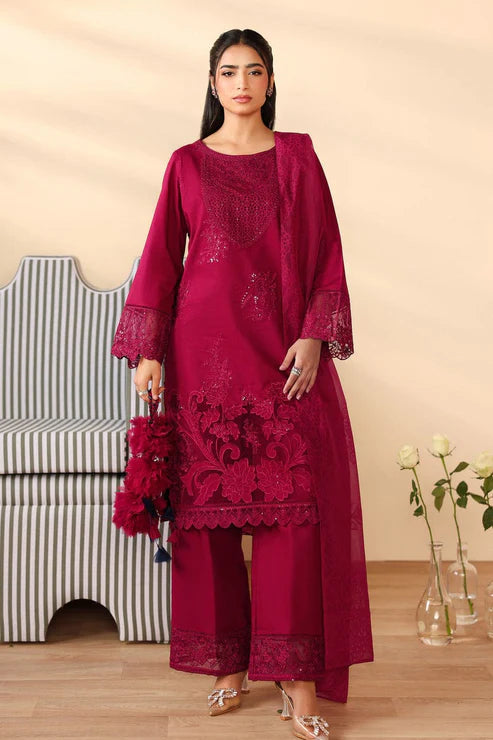 Maria B Heavy Embroidery 3PC Dhanak Suit JCH-131