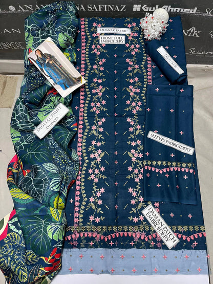 Sobia Nazir Heavy Embroidery 3PC Dhanak Suit JCH-071