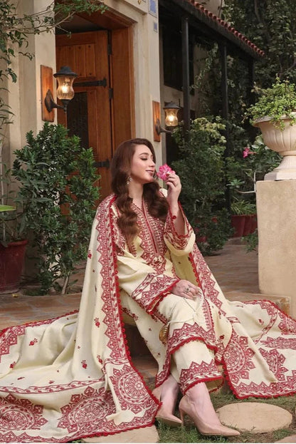 Aneelas Embroidery 3PC Dhanak Suit JCH-117