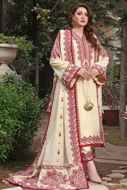Aneelas Embroidery 3PC Dhanak Suit JCH-117