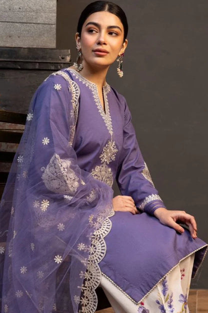 Zara Shah Jahan Heavy Embroidery 3PC Dhanak Suit JCH-036