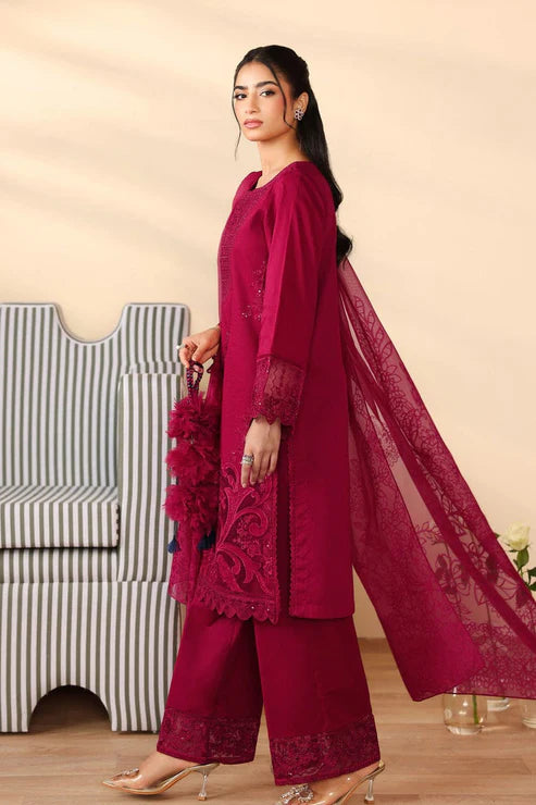 Maria B Heavy Embroidery 3PC Dhanak Suit JCH-131