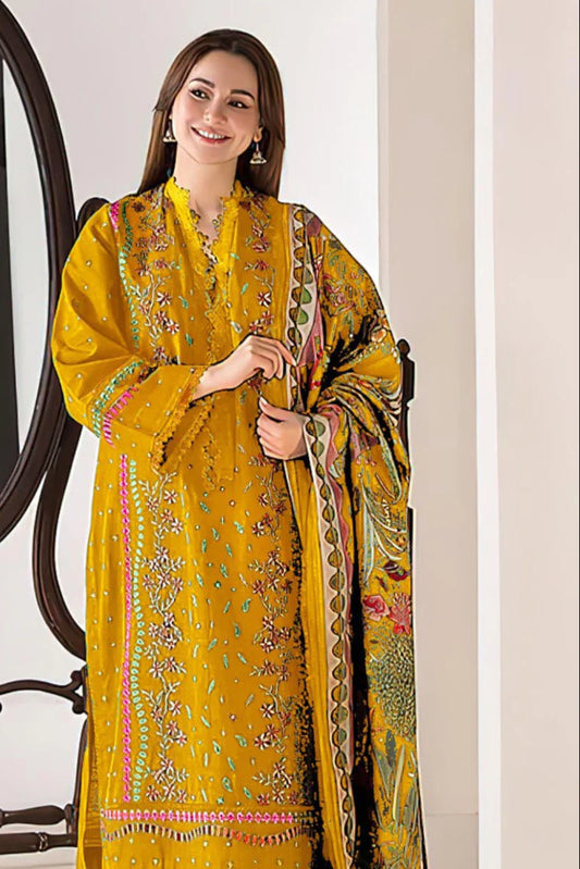 Sobia Nazir Heavy Embroidery 3PC Dhanak Suit JCH-072
