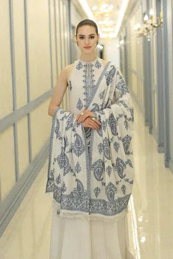 Bareeze Heavy Embroidery 3PC Dhanak Suit JCH-201
