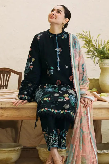 Zara Shah Jahan Heavy Embroidery 3PC Dhanak Suit JCH-189
