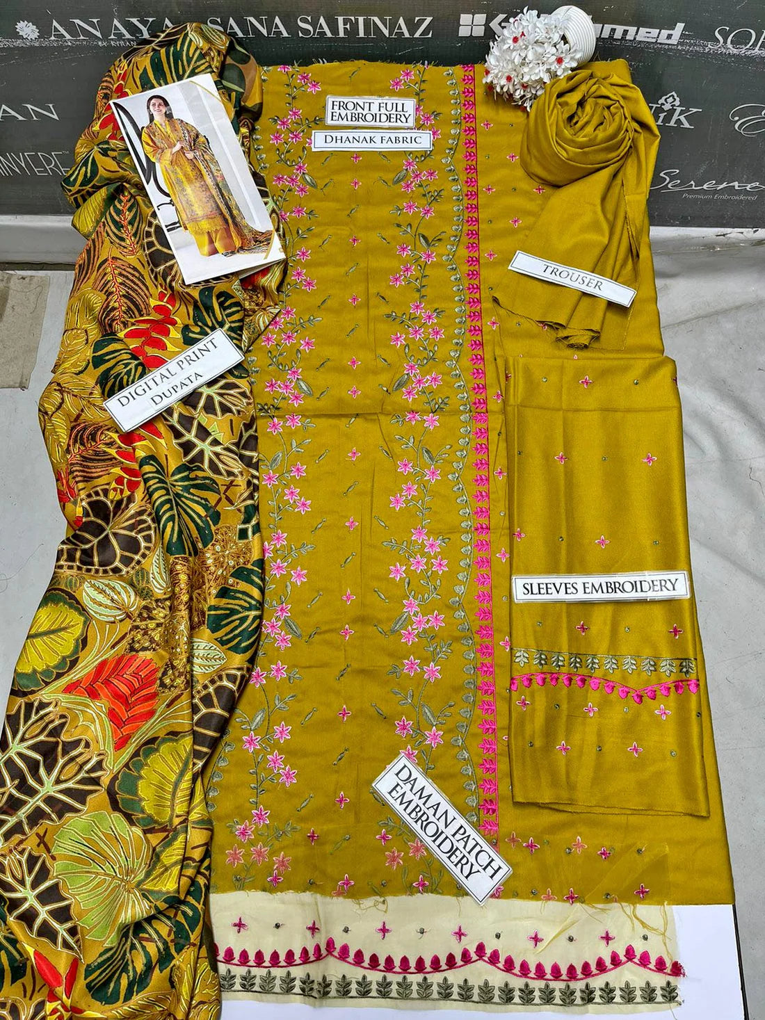 Sobia Nazir Heavy Embroidery 3PC Dhanak Suit JCH-072