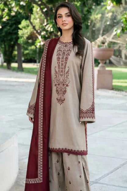 Baroque Embroidery 3PC Dhanak Suit JCH-186