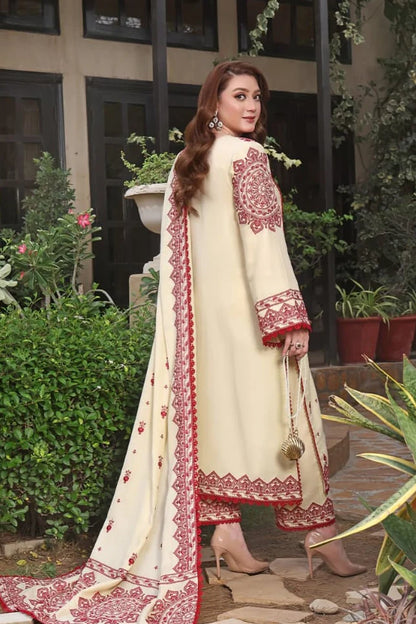 Aneelas Embroidery 3PC Dhanak Suit JCH-117