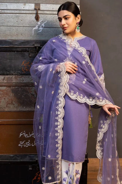 Zara Shah Jahan Heavy Embroidery 3PC Dhanak Suit JCH-036
