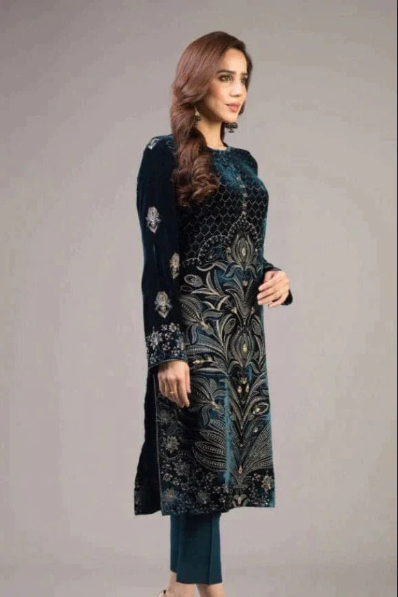 JCH-012 Bareeze Heavy Embroidery 3PC Dhanak Suit