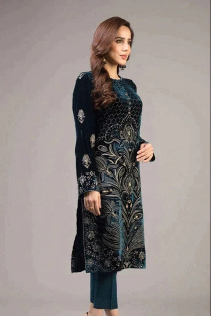 JCH-012 Bareeze Heavy Embroidery 3PC Dhanak Suit