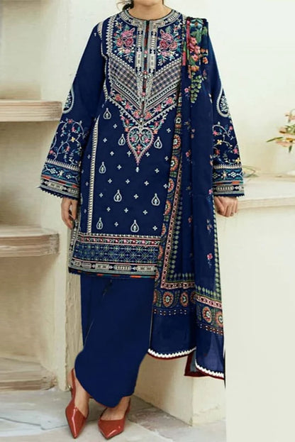 Zara Shah Jahan Heavy Embroidery 3PC Dhanak Suit JCH-050