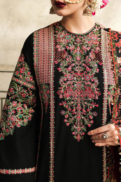Hussain Rehar Heavy Embroidery 3PC Dhanak Suit JCH-123